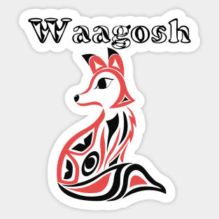 Indigenous Fox (Waagosh) Sticker